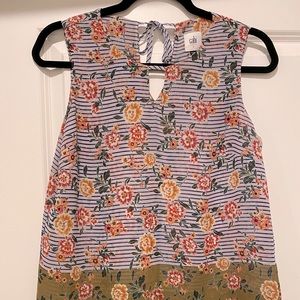 Cabi Floral Tank Top Blouse
